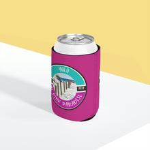 Load image into Gallery viewer, Yolo at Pink Paradise Can Cooler Sleeve