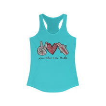 Load image into Gallery viewer, Peace Love Mix Drinks - Women's Ideal Racerback Tank