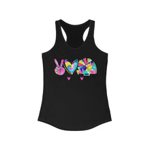 Load image into Gallery viewer, Peace Love Cheer - Women's Ideal Racerback Tank