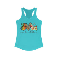 Load image into Gallery viewer, Peace Love Scottish Terrier - Women's Ideal Racerback Tank