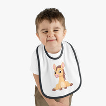 Load image into Gallery viewer, Baby Contrast Trim Jersey Bib