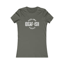 Load image into Gallery viewer, Feeling IDGAfish Distressed White Women's Favorite Tee