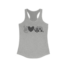 Load image into Gallery viewer, Peace Love Camping - Women's Ideal Racerback Tank