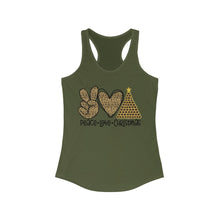 Load image into Gallery viewer, Peace Love Christmas - Women's Ideal Racerback Tank