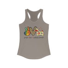 Load image into Gallery viewer, Peace Love Scottish Terrier - Women's Ideal Racerback Tank