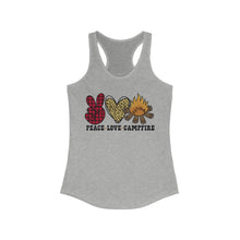 Load image into Gallery viewer, Peace Love Campfire - Women's Ideal Racerback Tank