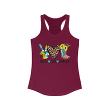 Load image into Gallery viewer, Peace Love Country - Women's Ideal Racerback Tank