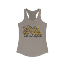 Load image into Gallery viewer, Peace Love Christmas - Women's Ideal Racerback Tank