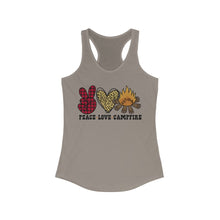 Load image into Gallery viewer, Peace Love Campfire - Women's Ideal Racerback Tank