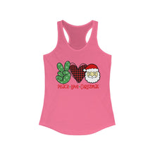 Load image into Gallery viewer, Peace Love Christmas - Women's Ideal Racerback Tank