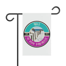 Load image into Gallery viewer, Yolo at Pink Paradise Garden Banner