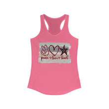 Load image into Gallery viewer, Peace Love Beach Women's Ideal Racerback Tank