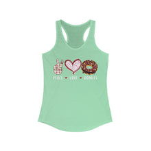 Load image into Gallery viewer, Peace Love Donuts - Women's Ideal Racerback Tank