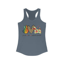 Load image into Gallery viewer, Peace Love Scottish Terrier - Women's Ideal Racerback Tank
