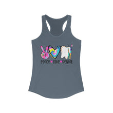 Load image into Gallery viewer, Peace Love Dental - Women's Ideal Racerback Tank