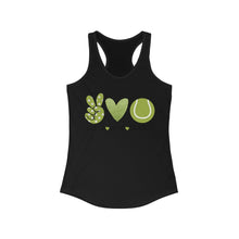Load image into Gallery viewer, Peace Love Tennis - Women's Ideal Racerback Tank