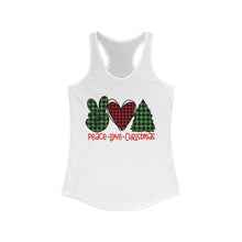 Load image into Gallery viewer, Peace Love Christmas - Women's Ideal Racerback Tank