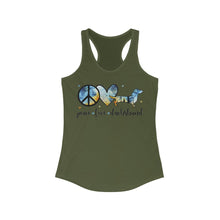 Load image into Gallery viewer, Peace Love Dachshund - Women's Ideal Racerback Tank