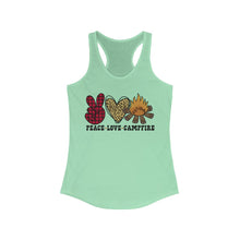 Load image into Gallery viewer, Peace Love Campfire - Women's Ideal Racerback Tank