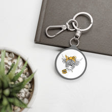 Load image into Gallery viewer, Longhorn Yellow Key Ring