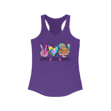 Load image into Gallery viewer, Peace Love Tigers - Women's Ideal Racerback Tank