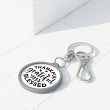 Load image into Gallery viewer, Thankful Grateful Blessed Key Ring