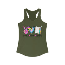 Load image into Gallery viewer, Peace Love Dental - Women's Ideal Racerback Tank