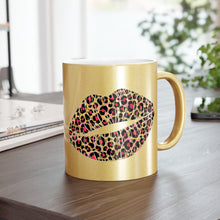Load image into Gallery viewer, Leopard Lip Metallic Mug (Silver\Gold)