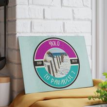 Load image into Gallery viewer, Yolo in Paradise 2 Glass Cutting Board