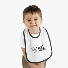 Load image into Gallery viewer, Tiny miracle Baby Contrast Trim Jersey Bib
