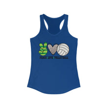 Load image into Gallery viewer, Peace Love Volleyball - Women's Ideal Racerback Tank