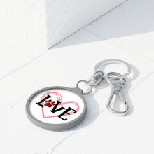 Load image into Gallery viewer, Love Paw Print Key Ring
