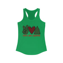 Load image into Gallery viewer, Peace Love Christmas - Women's Ideal Racerback Tank