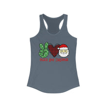 Load image into Gallery viewer, Peace Love Christmas - Women's Ideal Racerback Tank
