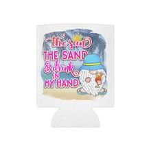 Load image into Gallery viewer, The Sun The Sand & Drink in my Hand - Can Cooler