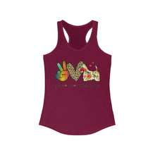 Load image into Gallery viewer, Peace Love Scottish Terrier - Women's Ideal Racerback Tank