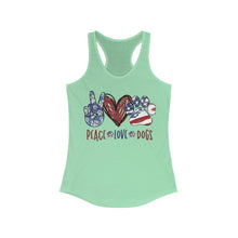 Load image into Gallery viewer, Peace Love Dogs - Women's Ideal Racerback Tank