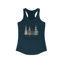 Load image into Gallery viewer, Merry Christmas with trees - Women's Ideal Racerback Tank