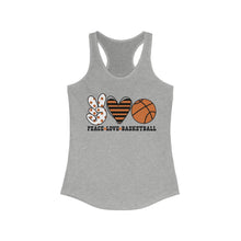 Load image into Gallery viewer, Peace Love Basketball - Women's Ideal Racerback Tank