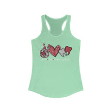 Load image into Gallery viewer, Peace Love Dental Assistant - Women's Ideal Racerback Tank