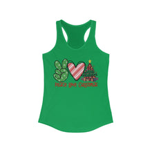 Load image into Gallery viewer, Peace Love Christmas - Women's Ideal Racerback Tank