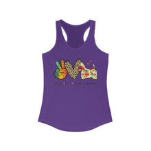 Load image into Gallery viewer, Peace Love Scottish Terrier - Women's Ideal Racerback Tank