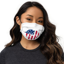 Load image into Gallery viewer, Lips - Stars Top Left Vertical Lines - Premium face mask