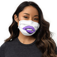 Load image into Gallery viewer, Glitter Lip Purple 2 - Premium face mask