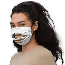 Load image into Gallery viewer, Lips - Red White and Blue Lips 2 - Premium face mask