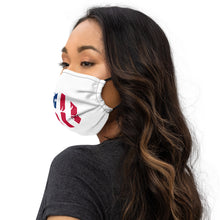 Load image into Gallery viewer, Lips - Stars Top Left Vertical Lines - Premium face mask
