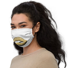 Load image into Gallery viewer, Glitter Lip Gold - Premium face mask