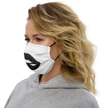 Load image into Gallery viewer, Glitter Lip Black - Premium face mask