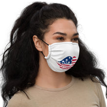 Load image into Gallery viewer, Lips - Stars Top Left Horizontal Lines - Premium face mask