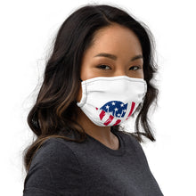 Load image into Gallery viewer, Lips - Stars Top Left Vertical Lines - Premium face mask
